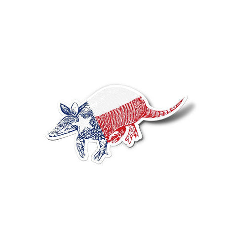 Armadillo Texas Flag Sticker | Anvil Cards - Stickers And