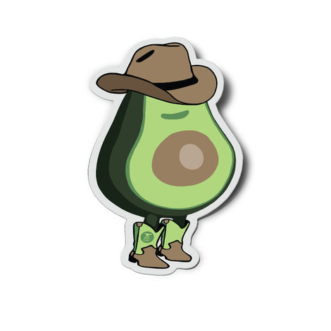 Avocado Cowboy Sticker | Anvil Cards - Stickers And Patches