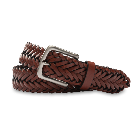 Braided Leather Belt | Duck Head - 34 - Leather Goods