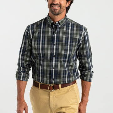 Bruing Plaid Cotton Shirt | Duck Head - Apparel - Collared