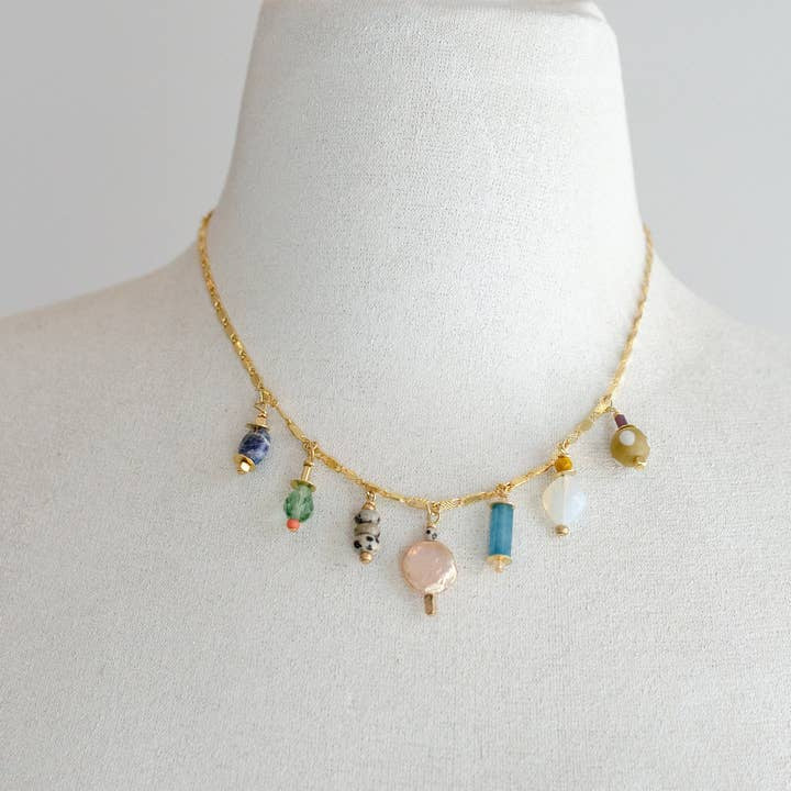 Calypso Charm Necklace | Jill Makes - Jewel Tone - Jewelry