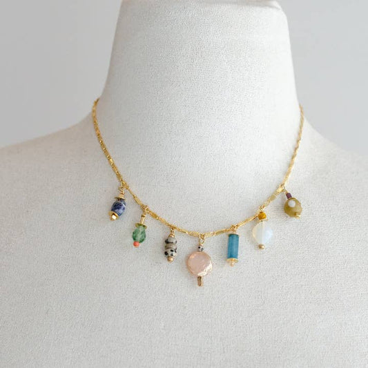 Calypso Charm Necklace | Jill Makes - Jewel Tone - Jewelry