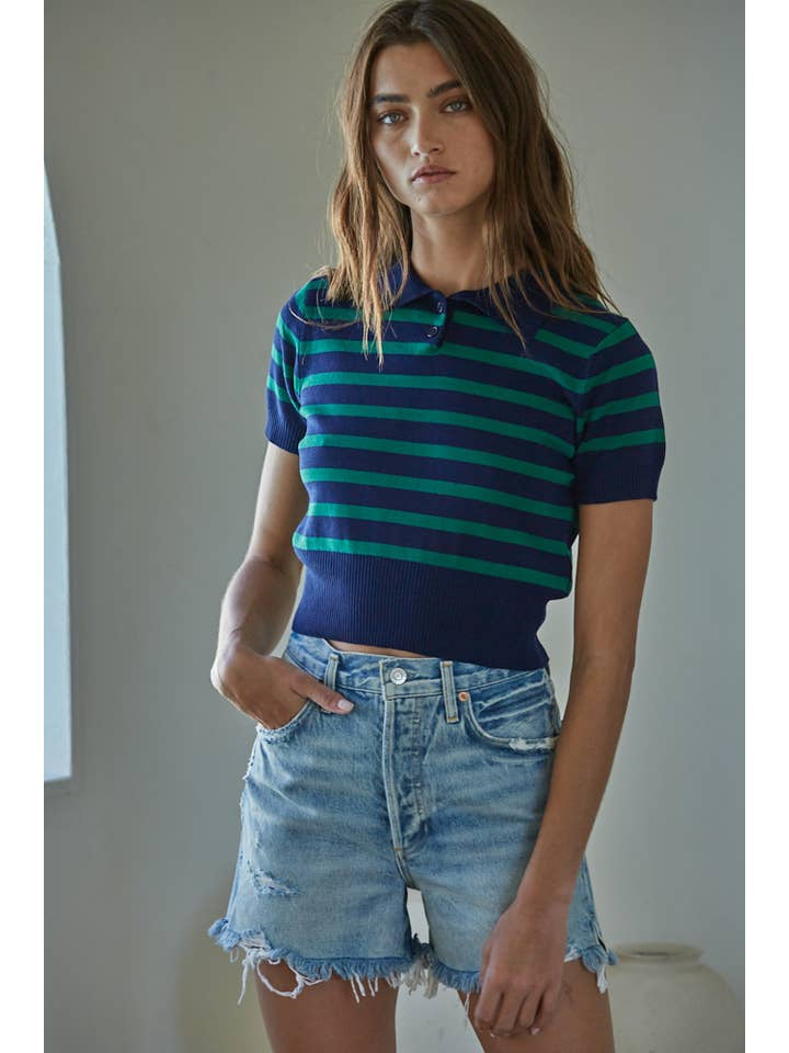 Cambridge Striped Top | by Together - Small - Shirt