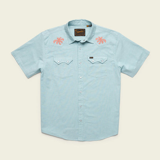 Crosscut Deluxe Shortsleeve | Fronds: Nile Blue | Howler Brothers