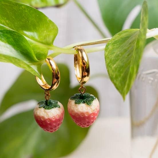 Earrings | Berry Juicy Hoops | Peter and June - Jewelry