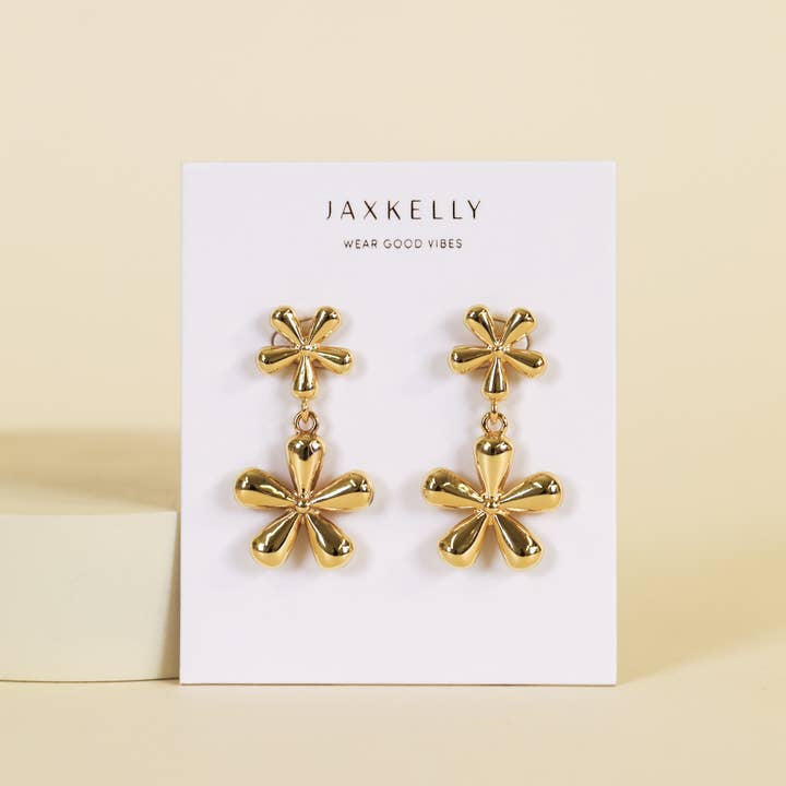 Earrings | Double Daisy | Jaxkelly - Jewelry - Daisy