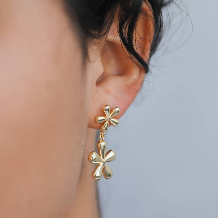 Earrings | Double Daisy | Jaxkelly - Jewelry - Daisy