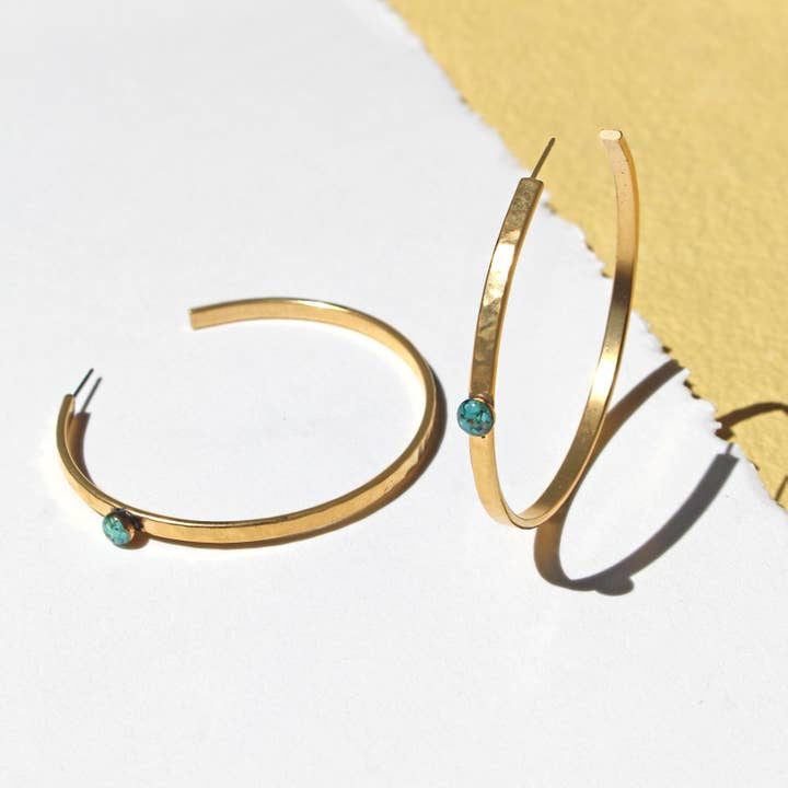 Earrings | Large Classic Hoops | Cameoko - Jewelry