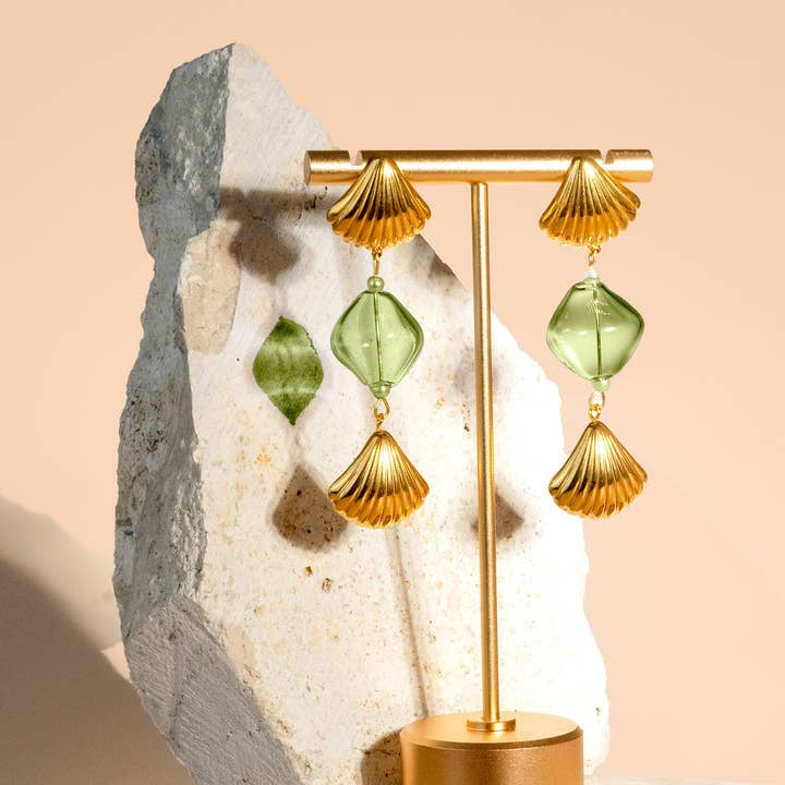 Earrings | Under the Boardwalk | Peter and June - Carnelian