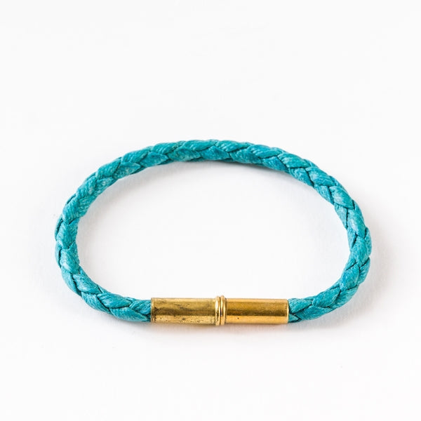 Flint Single Waxed Canvas Bracelet | Tres Cuervos - Blue