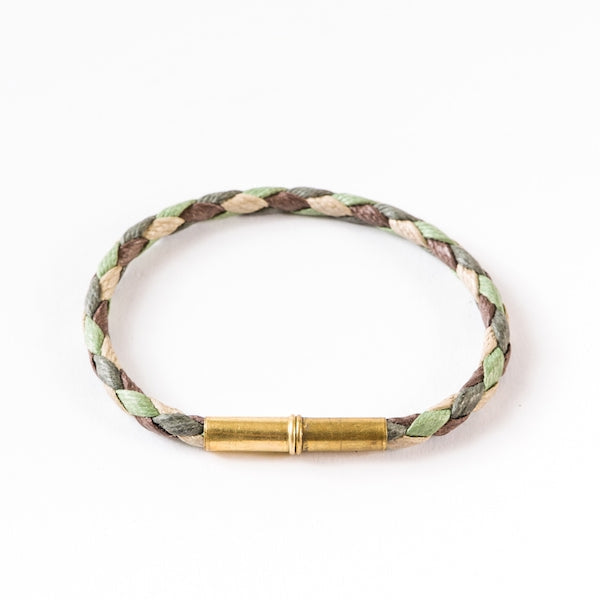 Flint Single Waxed Canvas Bracelet | Tres Cuervos