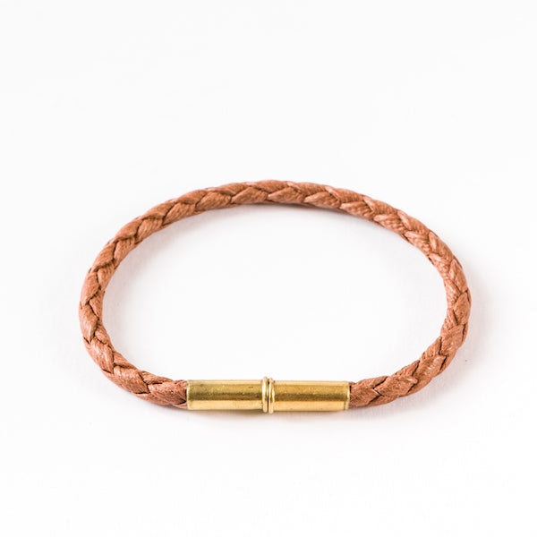 Flint Single Waxed Canvas Bracelet | Tres Cuervos - Orange