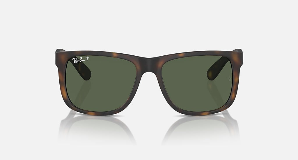 Justin Rubber | Light Havana with Green Gradient | Ray Ban