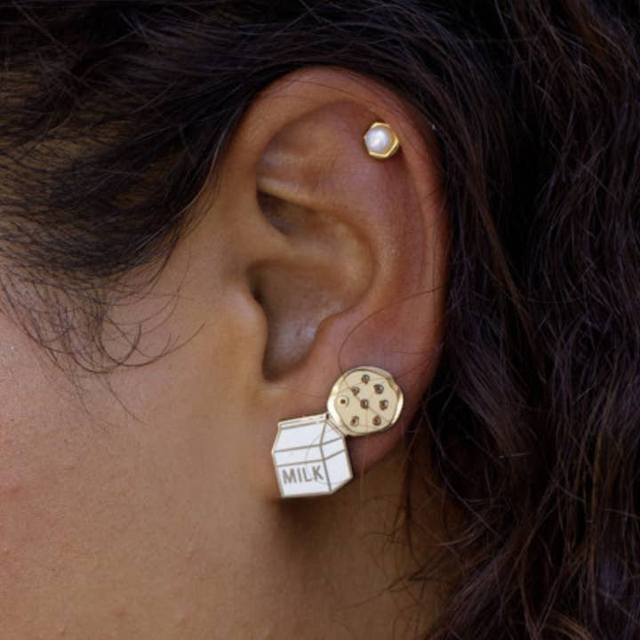 Milk & Cookies Studs | Larissa Loden - Jewelry - Earrings