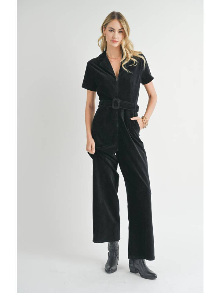 Morrison Cord Jumpsuit | Sadie & Sage - X-small - Apparel