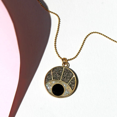 Necklace | Eye Of Protection | Cameoko - Jewelry - Black