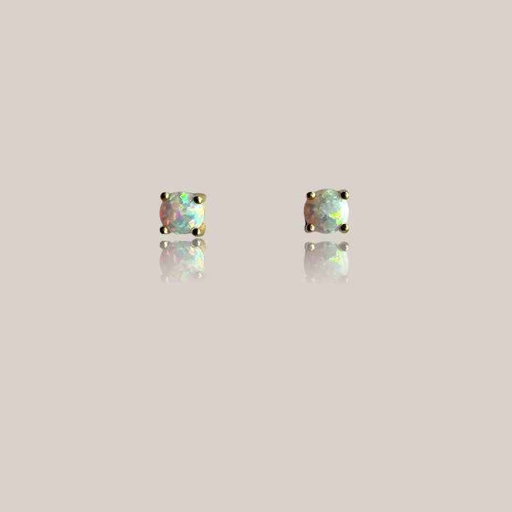 Opal Studs | Golden Hour Studio - Jewelry - Beaded Jewelry