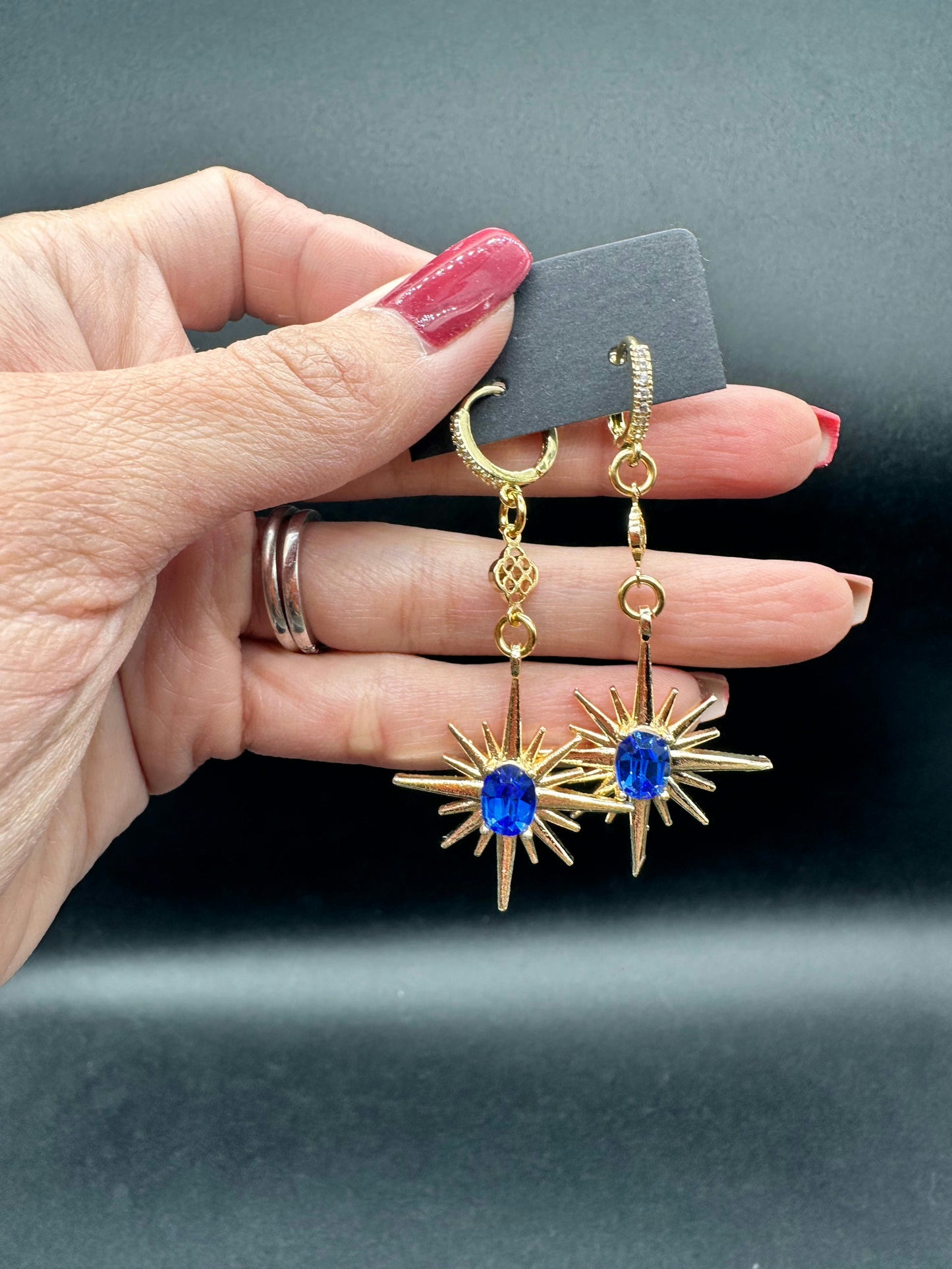 Polaris Earrings | Minh Atelier - Sapphire - Jewelry - 18k