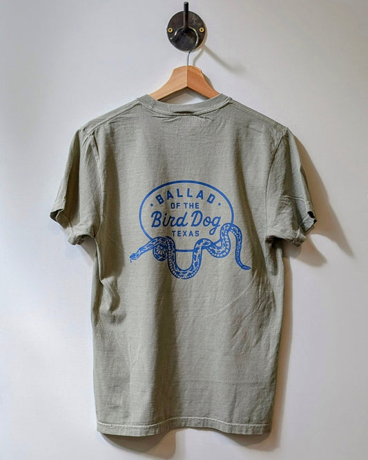 Shop Shirt | Rattlesnake Oval Logo | Ballad of the Bird Dog