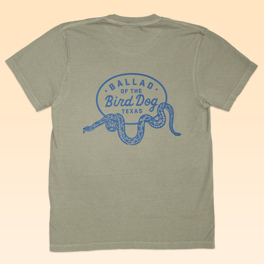 Shop Shirt | Rattlesnake Oval Logo | Ballad of the Bird Dog