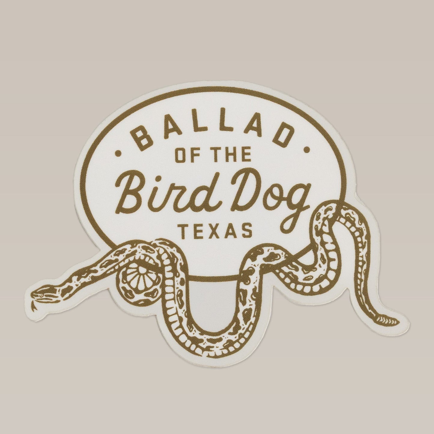 Shop Sticker | Rattlesnake Oval Wrap | Ballad of the Bird