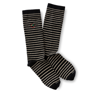 Striped Logo Sock | Duck Head - Dark Navy - Apparel