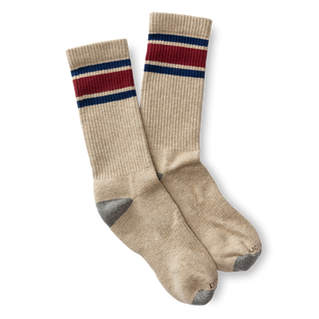 Striped Logo Sock | Duck Head - Stone - Apparel - Apparel