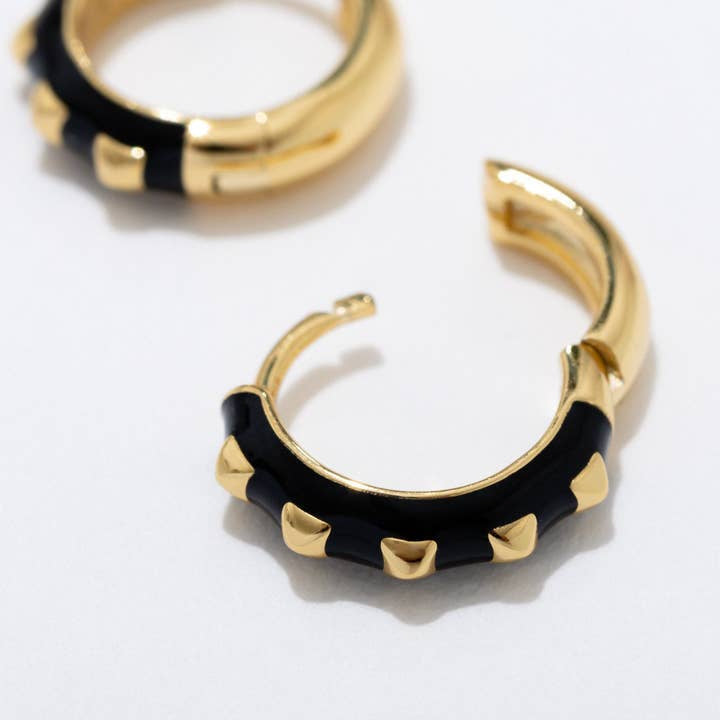 Stud Huggie Hoops | Larissa Loden - Jewelry - Earrings