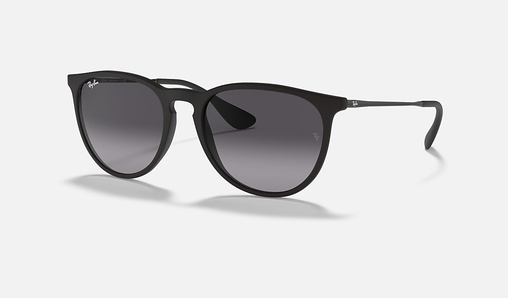 Sunglasses | Erika Rubber Black W/ Light Grey Gradient