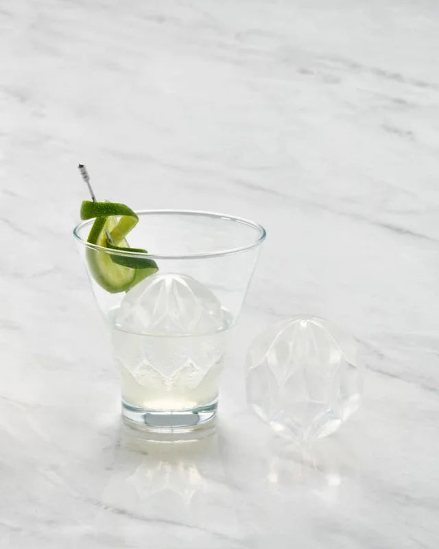 Cocktail Ice Mold Ripple | W&p - Christmas Gift - Clear Ice