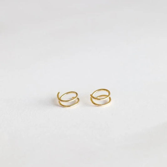 Earrings | Minimalist Spiral Jaxkelly - Jewelry