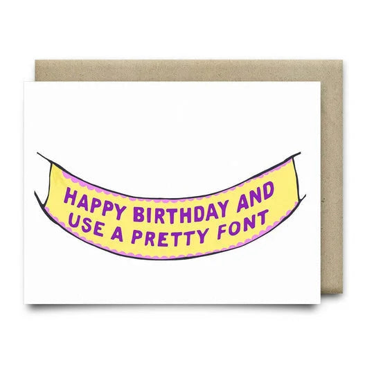 Happy Birthday Banner Card | Anvil Cards - Cards And