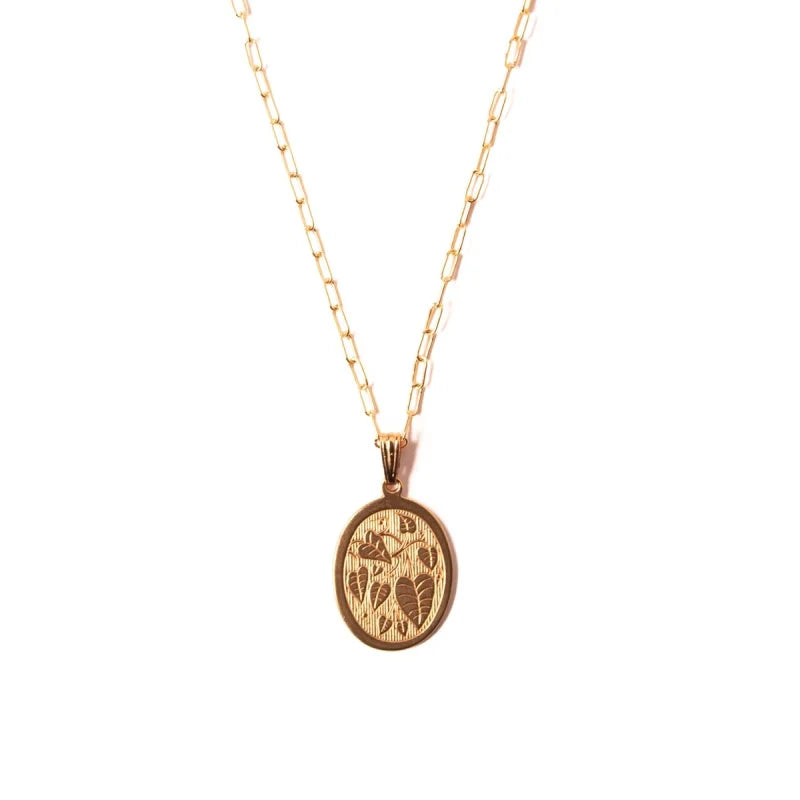 Monstera Charm Necklace | Michelle Starbuck Designs -