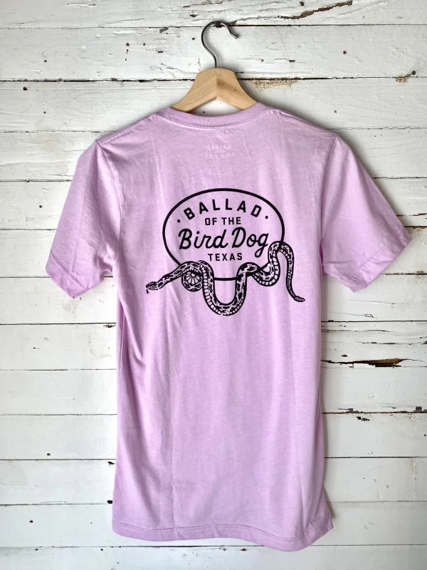 Shop Shirt | Rattlesnake Oval Logo | Ballad of the Bird Dog by