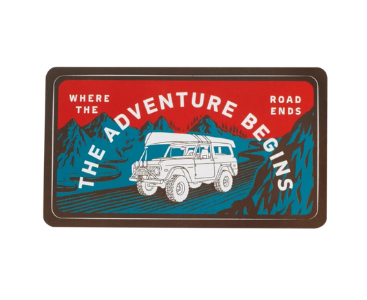 Where The Road Ends Sticker | Sendero Provisions Co. -