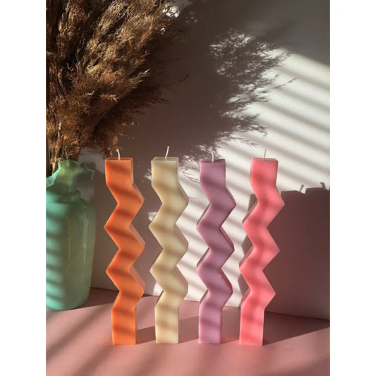 Zig Zag Candle Sticks | Dusty Rose Bodega - Candles - Candle